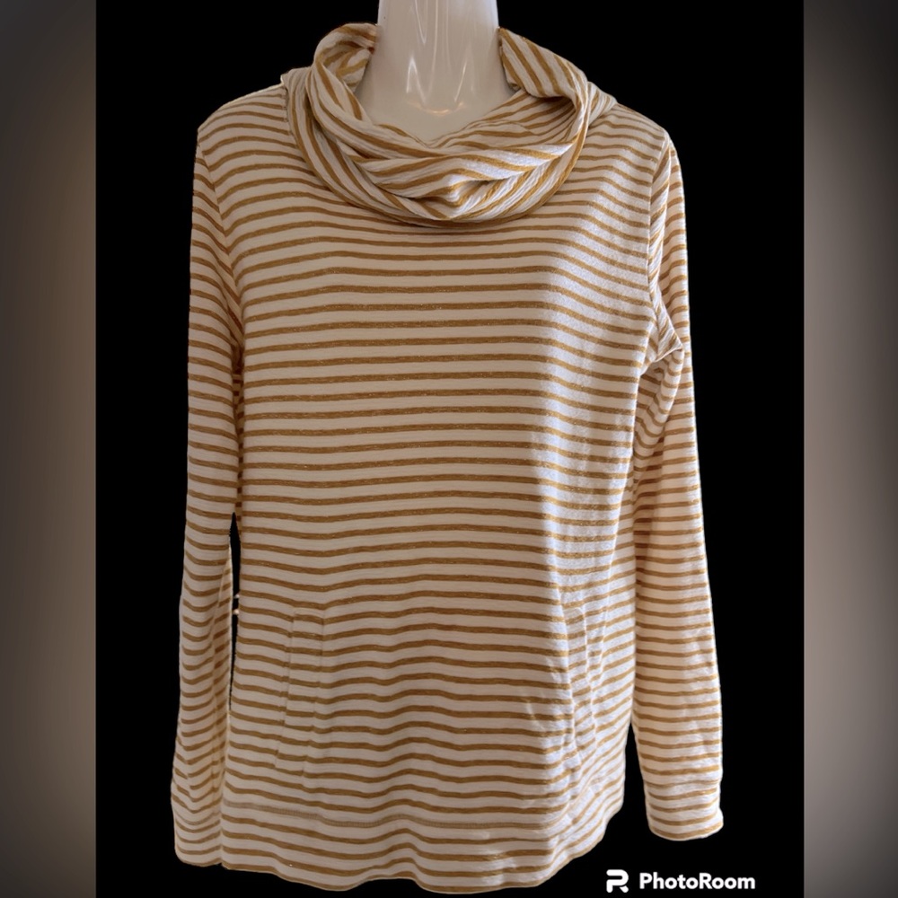 EUC JCREW Cowl Neck Tunic with front pocket!